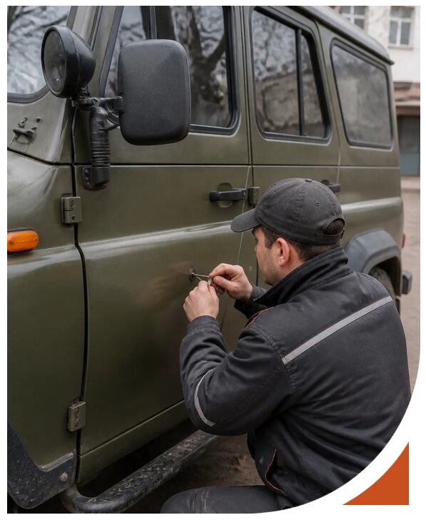 Профессиональное вскрытие автомобиля УАЗ без повреждений в Мончегорске